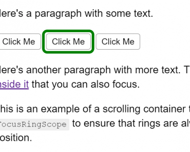 Focus Indicator For React – focus-rings