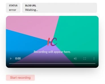 Record Screen Using MediaStream APIs – use-screen-recorder
