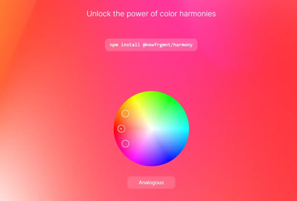 Color Picker for Harmonic Color Combinations Harmony