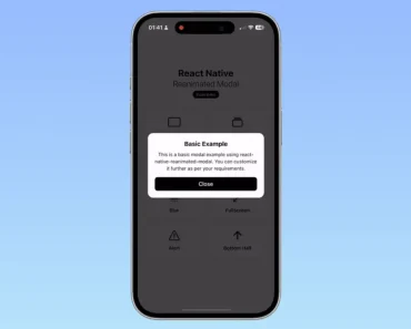 Performant React Native Modal Component with Reanimated Performant React Native Modal Component with Reanimated