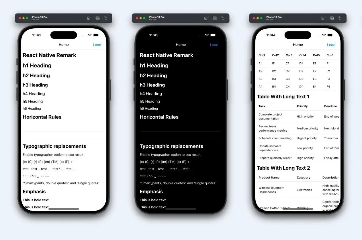 react-native-remark