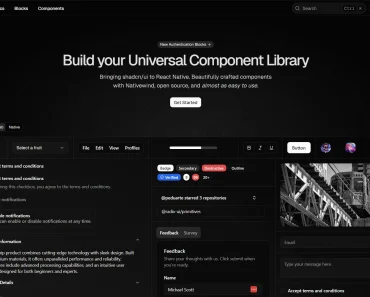 shadcn/ui-style UI Component Library for React Native – Reusables