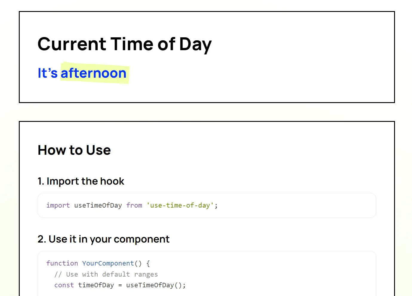 Detect Time Periods in React