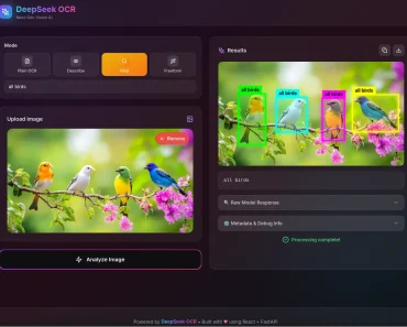 Self-Hosted React OCR Web App with DeepSeek-OCR Model