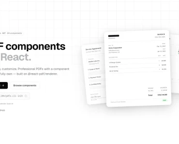 Copy-Paste PDF Components for React – PDFx