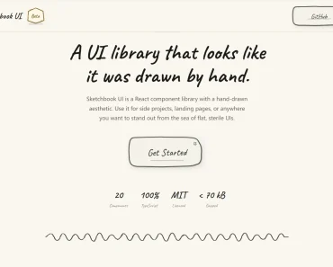 Hand-Drawn React Component Library – Sketchbook UI