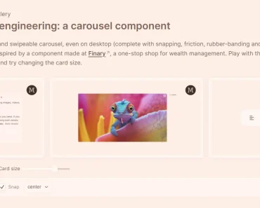Headless Carousel for React with Momentum Scrolling Headless Carousel for React with Momentum Scrolling