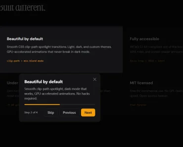 Guided Onboarding Tours for React Apps – react-tourlight