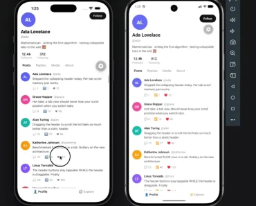 React Native Collapsible Header Tabs Component