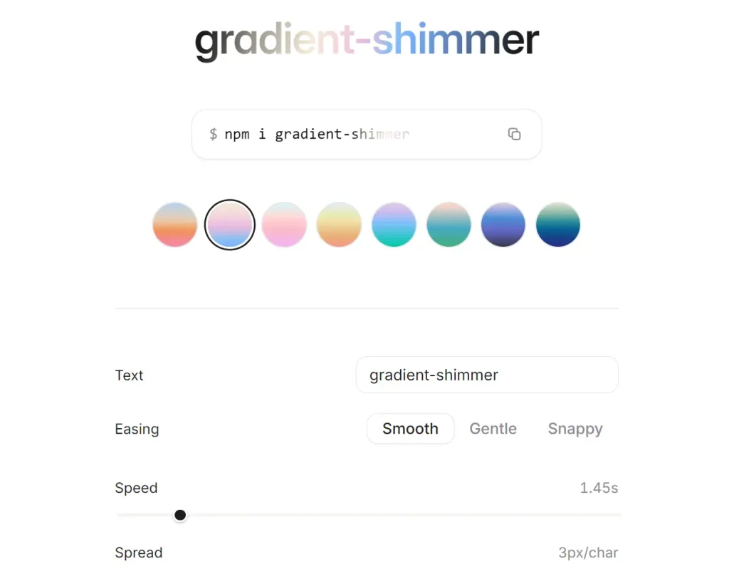 text-shimmer-gradients